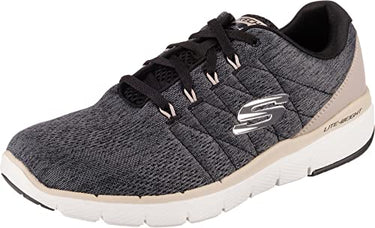 Skechers Herren Flex Advantage 3.0 Stally Sneaker, Black Mesh Trim, EU im Sale